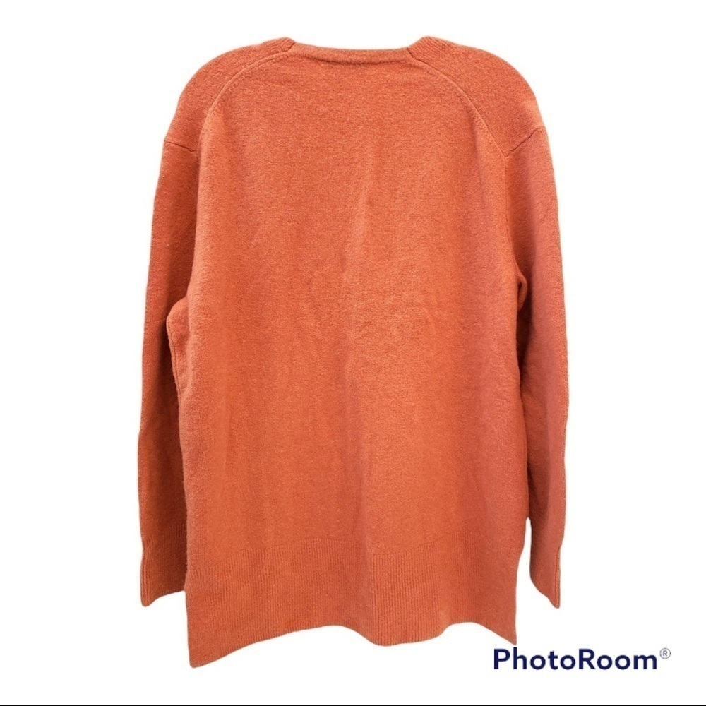 Madewell Wool/Alpaca burnt orange knit sweater M - Picture 2 of 4